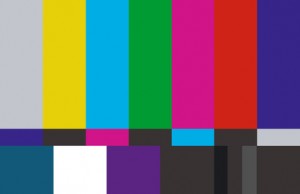 SMPTE color bar test pattern